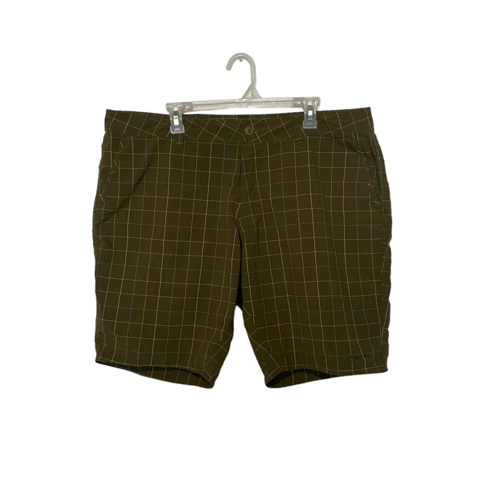 Patagonia Shorts Mens 40 Brown Plaid Performance Cienega Button Fly Outdoors